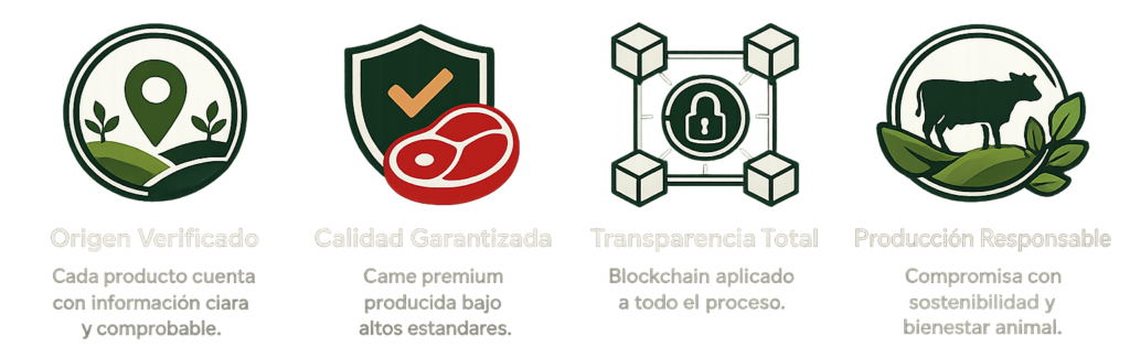 iconos carne con trazabilidad